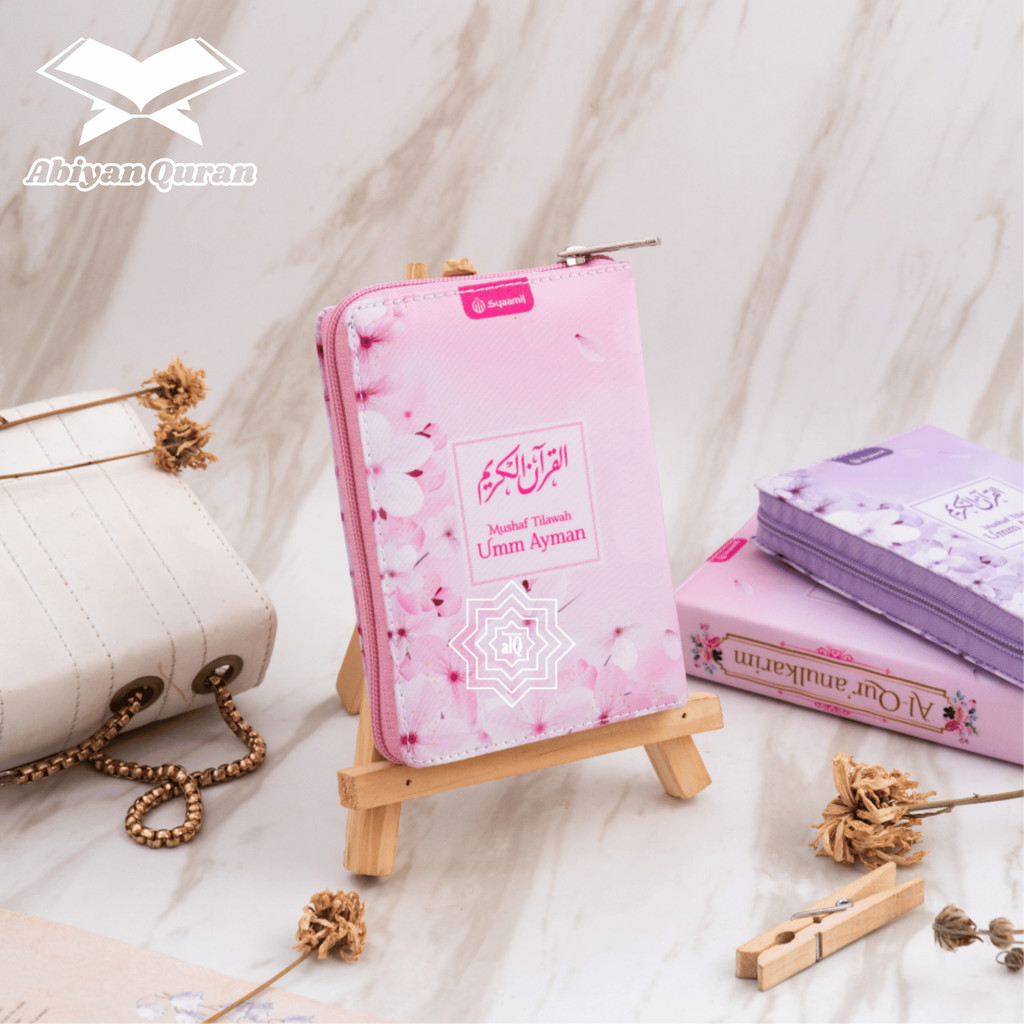 Al-Quran Memorization Tilwah Mushaf Umm Ayman แปลซิป Al-Quran Pink Yasmina Syaamil Aby Quran