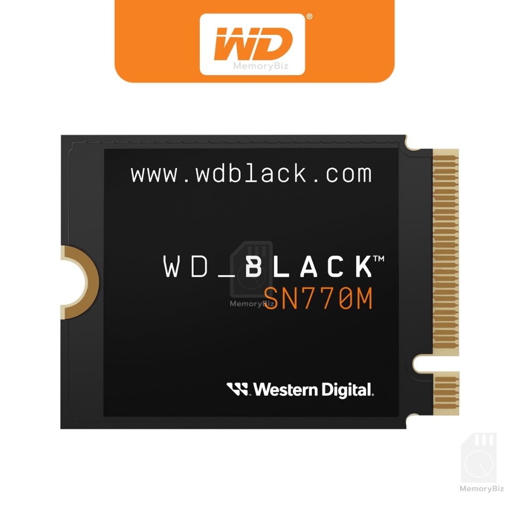 WD SSD (เอสเอสดี) WD BLACK SN770M-PCIe 4x4/NVMe M.2 2230 ,5Y WDS500G3X0G WDS100T3X0G WDS200T3X0G