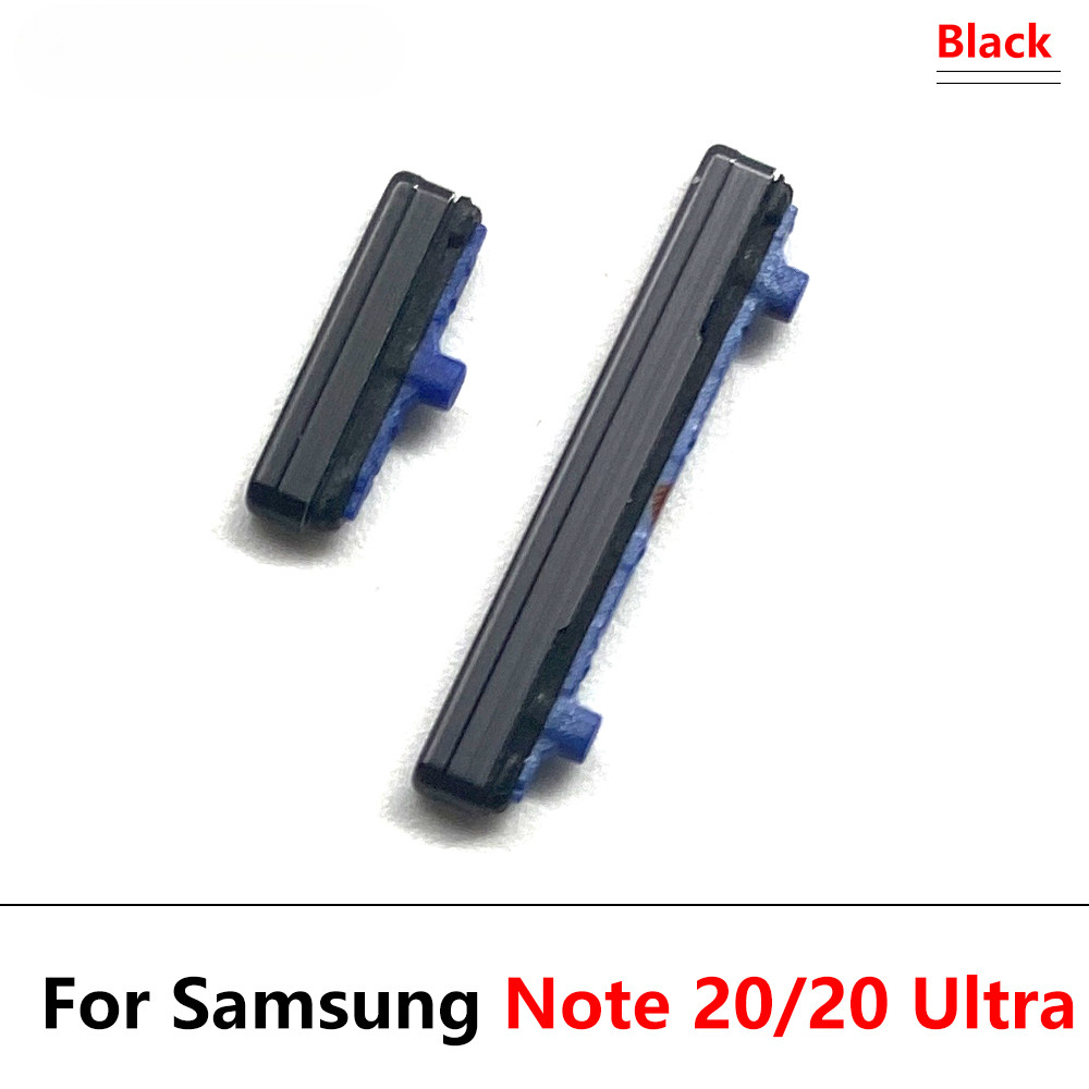 เปลี่ยนชิ้นส่วน ปุ่มเปิดปิดกุญแจด้านข้าง + ปุ่มปรับระดับเสียงลงด้านข้างสําหรับ Samsung Note 10 Lite / Note 20 ปุ่มปรับระดับเสียงพิเศษ