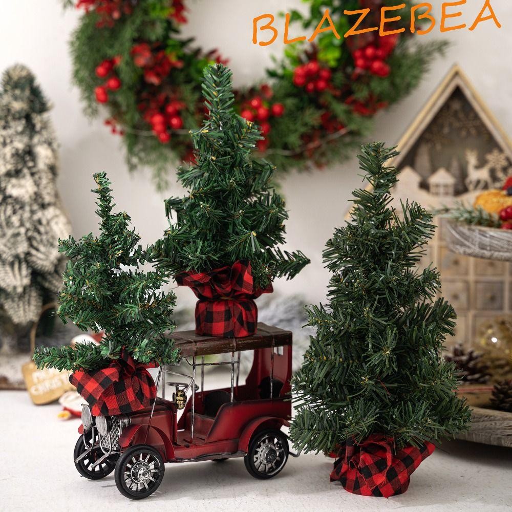 Blazebea ต้นคริสต์มาสขนาดเล็ก, DIY หัตถกรรมเครื่องประดับต้นคริสต์มาสเหมือนจริง,พลาสติกสร้างสรรค์มินิประณีตประดิษฐ์ Xmas Pine Tree Party Favors