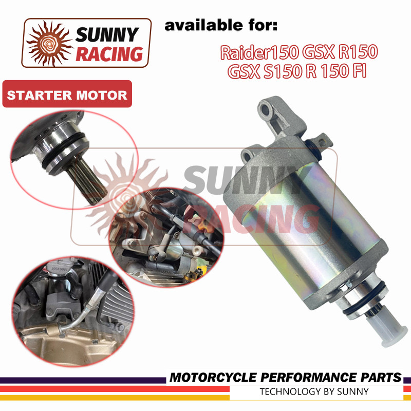 มอเตอร์สตาร์ทแท้ รุ่น New Raider150 (โฉมคาร์บู) GSX R150 GSX S150 R 150 FI 31100-47E10-000