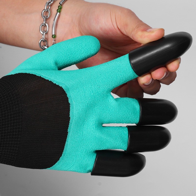 ถุงมือทํางาน-ลื่น,กันน้ํา,ทนต่อการสึกหรอ-ด้วยถุงมือทําสวนเล็บพลาสติก-สําหรับตื่นเต้นและพืช, การเพาะเมล็ด-ถุงมือยางป้องกัน-อุปกรณ์ความปลอดภัยกลางแ - รูปที่ 6