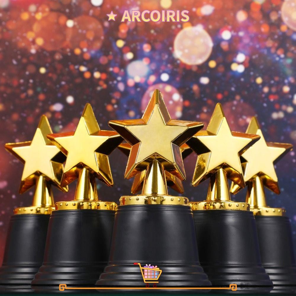 รางวัลรางวัล ARCOIRIS,การแข่งขันฟุตบอลพลาสติกรุ่นถ้วยเล็ก,Golden Star School Rewarding Supply Kids Winner Award Trophy Toy Team Sport Competition