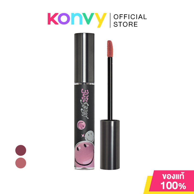 3CE Velvet Lip Tint 4g [Smiley] ทรีซีอี ลิปทินท์เนื้อดูเรียบเนียนดุจกำมะหยี่ คอลเลกชั่น Smiley