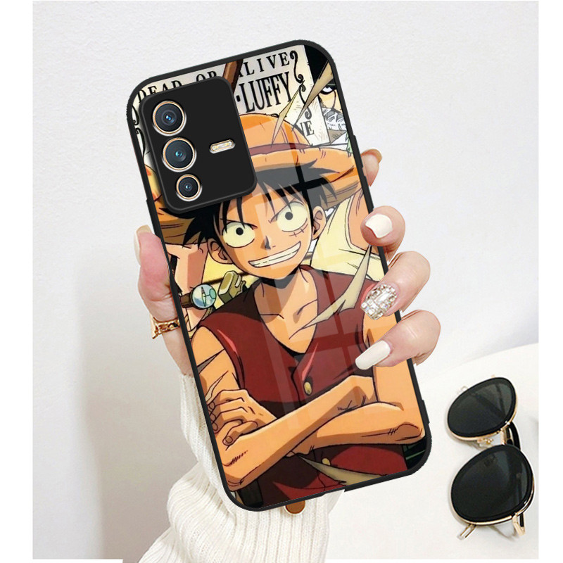 เคสกระจก VIVO V23 5g V23pro 5g เคสกระจกนิรภัยฮาร์ดฝาหลังขอบซิลิคอนอ่อน ราคา ถูกที่สุด ดีลบีเคเค แกลเลอรีภาพที่ 2