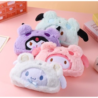 พร้อมส่งจากไทย กระเป๋าดินสอ ลายการ์ตูน ขนนุ่มน่ารักๆ จุของได…