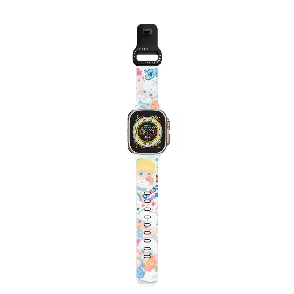 One Piece Bubble Mart CASETiFY คุณภาพสูงการจับคู่สี TPU สําหรับ iPhone WATCH สกุลเงิน 38/40/41/42/44 มม.45 มม.49 มม.