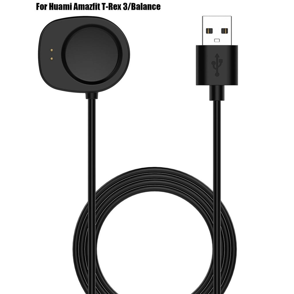 สายชาร์จข้อมูล USB ทดแทน 1 ม. และแท่นชาร์จแท่นชาร์จสําหรับ Huami Amazfit T-Rex 3 Balance
