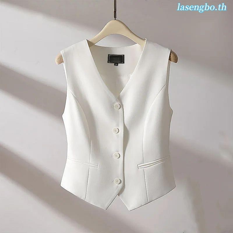 เสื้อกั๊กลําลอง เข้ารูป สไตล์เกาหลี สําหรับผู้หญิง