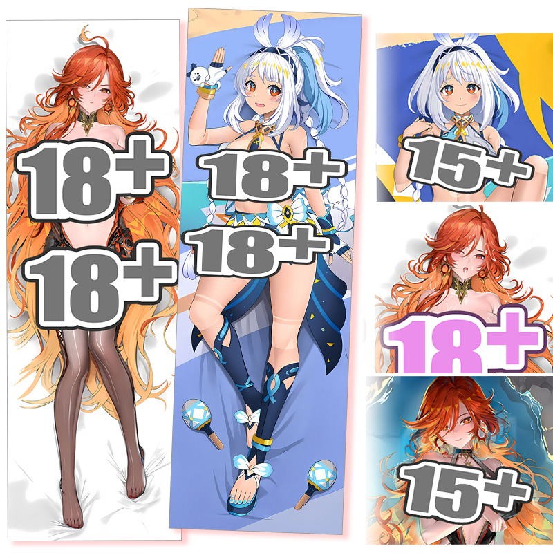 Dakimakura ปลอกหมอน Genshin Impact Mavuika และ Muarani เกมอะนิเมะ Body-pillow ฝาครอบการ์ตูน Custom Made Body โยน