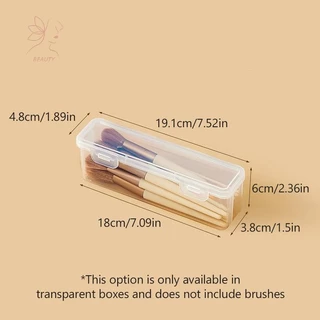 [maybeauty] Travel กล่องเก็บแปรงเครื่องสําอางแบบพกพาฝาครอบกันฝุ่นโปร่งใสขนาดเล็กสําหรับ Blusher แปรงอายแชโดว์แปรงคิ้ว {TH}