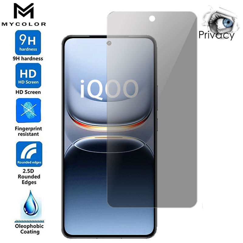 ฟิล์มกันมอง ฟิล์มกระจกนิรภัย 9H ฟิล์มกันเสือก สำหรับ VIVO iQOO 13 12 11 10 Z10 Z10x Z9 Turbo Z9x Z8 