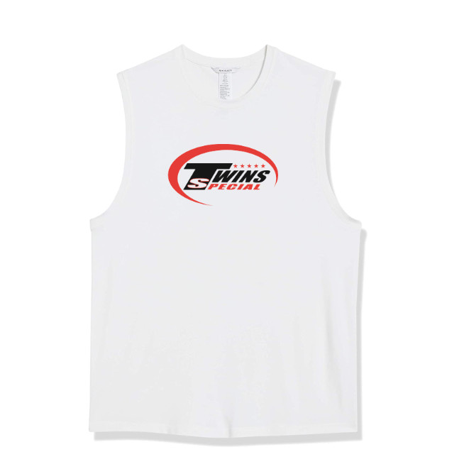 Twins Muay Thai Training เสื้อยืดแขนกุด High-end 100% Cotton Casual Sports Breathable High Quality Vest 1120