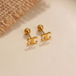 หลากหลายทางเลือกประณีตสแตนเลสขนาดเล็ก Electroplating 18K Gold ต่างหูขนาดเล็กแฟชั่นหรูหราต่างหูสาว