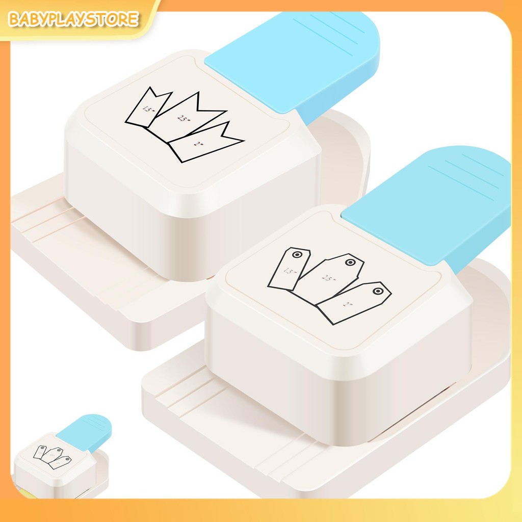 3 in 1 Craft Tag Punch กระดาษ Craft Tag Punch ของขวัญแท็กกระดาษ Punch 1.5in 2in 2.5in ขนาดเล็ก Punch