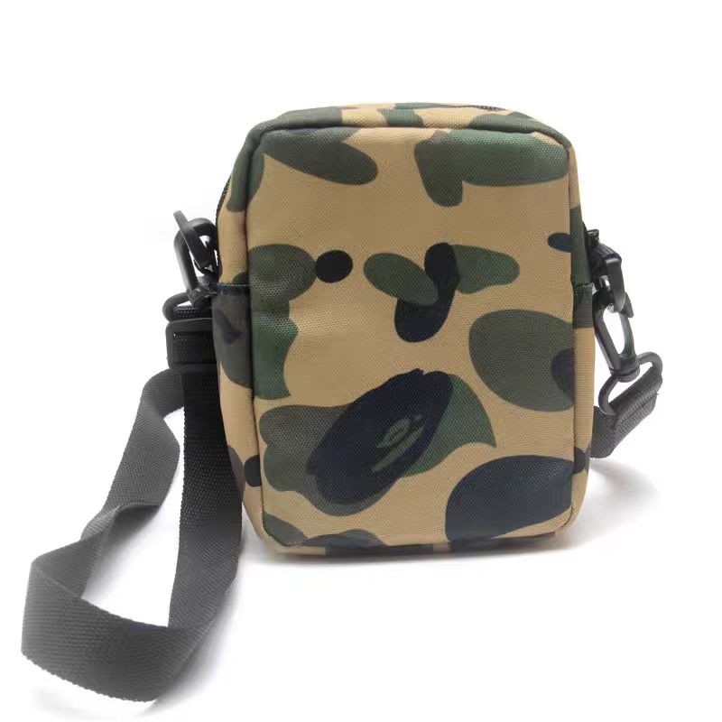 Bape Messenger Bag กระเป๋าสะพายไหล่ผู้ชายกันน้ําความจุขนาดใหญ่