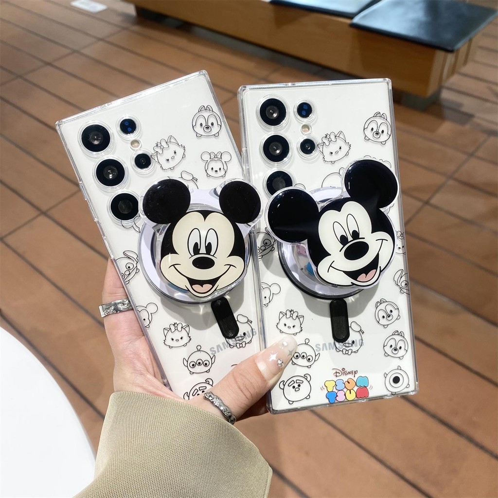 เคส s24 fe น่ารัก เคส s24 ultra การ์ตูน เคส s23 ultra แม่เหล็ก เคส s22 ultra ซอฟท์ เคส s25 ultra Samsung s24ultra เคสโทรศัพท์การ์ตูนน่ารัก Sketch Mouse โปร่งใส Magnetic SHELL s23ultra SHELL S22/23/S24/S25 PLUS Soft