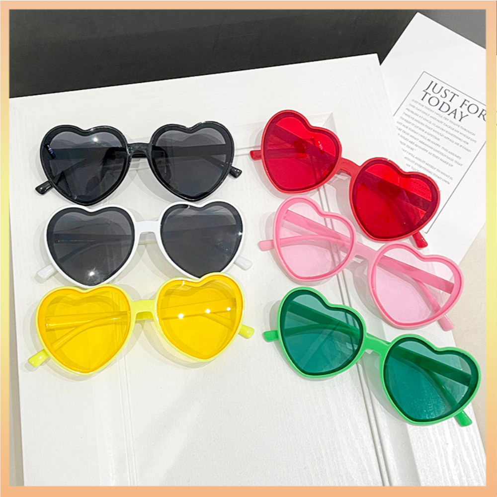 Love Heart Shaped แว่นตากันแดดผู้หญิงกรอบใหญ่แฟชั่นน่ารักเซ็กซี่ Retro Cat Eye Vintage แว่นตากันแดด UV400 ป้องกันแว่นตา Unisex