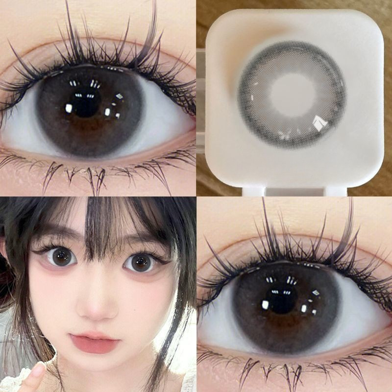 （COD）-100~-600 2pcs+BOX  คอนแทคเลนส์สี  คอนแทคเลนส์รายปี คอนแทคเลนส์ คอนแทคเลนส์สายตาสั้น 14.0mm/14.5mm 087 ราคา ถูกที่สุด ดีลบีเคเค แกลเลอรีภาพที่ 7
