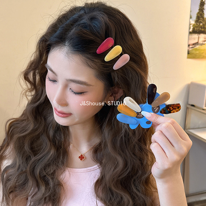 Kf978 มาใหม่ 3 ชิ้นชุดอะซิเตทมินิขนาดหยดน้ํารูปร่างแบนจระเข้คลิป hairppins ผู้หญิงอุปกรณ์เสริม ราคา ถูกที่สุด ดีลบีเคเค แกลเลอรีภาพที่ 3