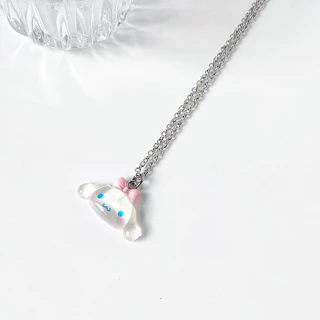 การ์ตูนน่ารักสร้อยคอ Cinnamoroll นักเรียนแฟนคู่หวานเครื่องประดับจี้
