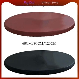 Magideal ผ้าคลุมโต๊ะกลม ผ้าคลุมโต๊ะกลม ผ้าปูโต๊ะหนัง PU ยืดห…