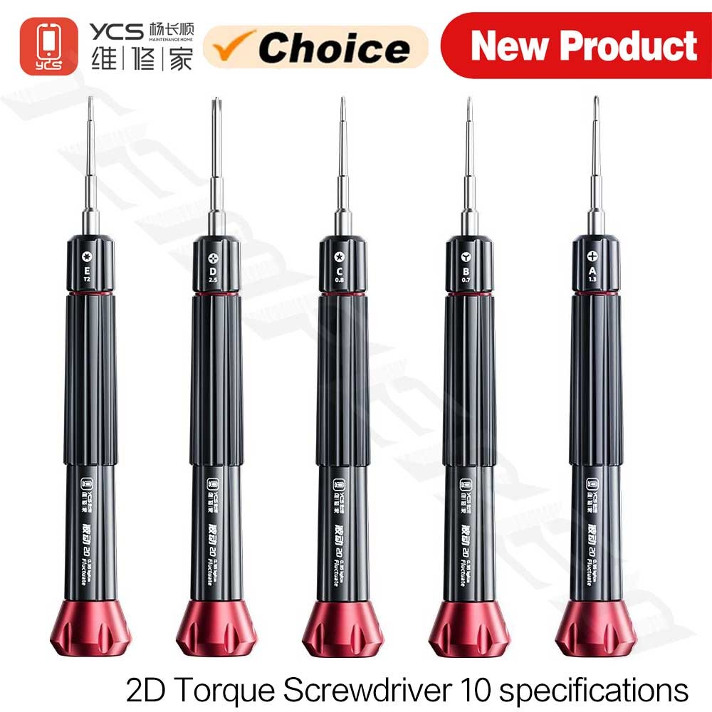 Ycs 2D Precision ไขควงชุดเครื่องมือสําหรับ iPhone หน้าจอ LCD Disassembly Multi Type Anti-Slip โทรศัพท์มือถือซ่อมเครื่องมือชุด