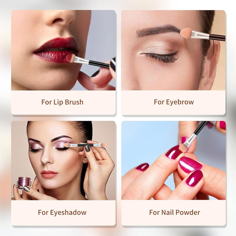 อายแชโดว์ Applicator Pro Sponge Double Ended Makeup Supplies แปรงทาอายแชโดว์แบบพกพา แปรงทาแป้งกระจกเล็บ ราคา ถูกที่สุด ดีลบีเคเค แกลเลอรีภาพที่ 5