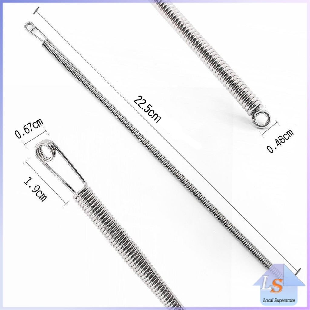 สปริงเข็มร้อยยางยืด เข็มร้อย  คลิปตะขอกลึงเชือก ดึงยางขอบกางเกง Rope Threading Tool - รูปที่ 5