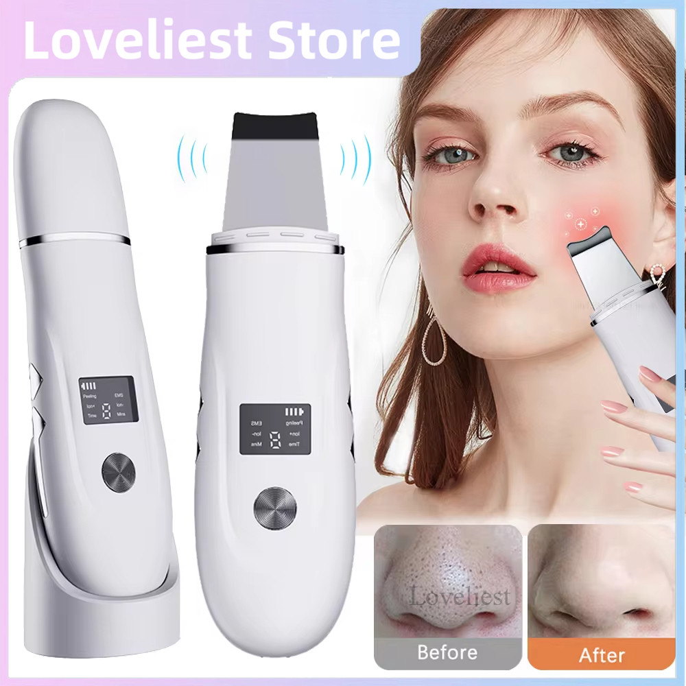 Ultrasonic Face Scrubber Facial Peeling Skin Scrubber Deep Facial Cleaning Spatula Acne Pore Ultraso