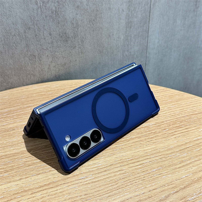 Magnetic กันกระแทกโปร่งแสง Matte Case Samsung Galaxy Z Fold 7 Z Fold 6 Z Fold 5 Z Fold 4 Slim Four Coner Anti-drop Cove - รูปที่ 3