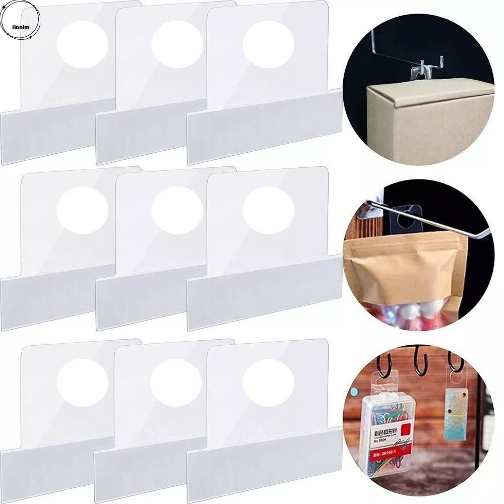 Ilonim 300 ชิ้น Binder สติกเกอร์,สติกเกอร์ Binder แหวน PVC ที่ทนต่อการฉีกขาด,รอบหลุม Self-Adhesive Multi-purpose Binder Hook
