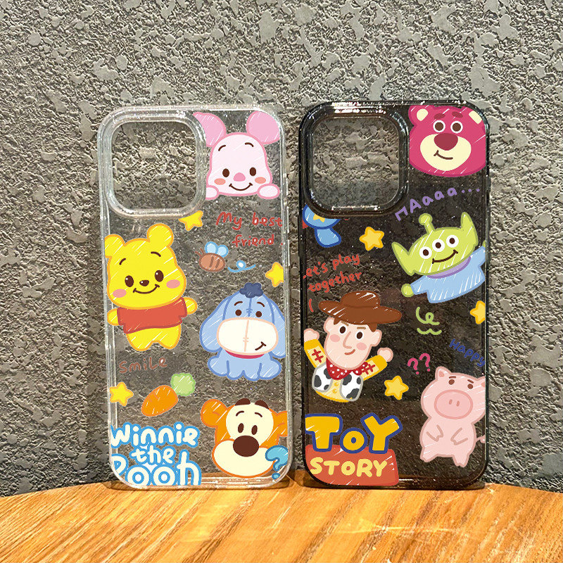 สำหรับ iphone 13 11 12 เคสไอโฟน 15 16 14 PRO MAX X XS MAX XR 7/8PLUS ตัวการ์ตูน แอปเปิ้ลโทรศัพท์ ส่งจากไทย เรืองแสง - รูปที่ 6