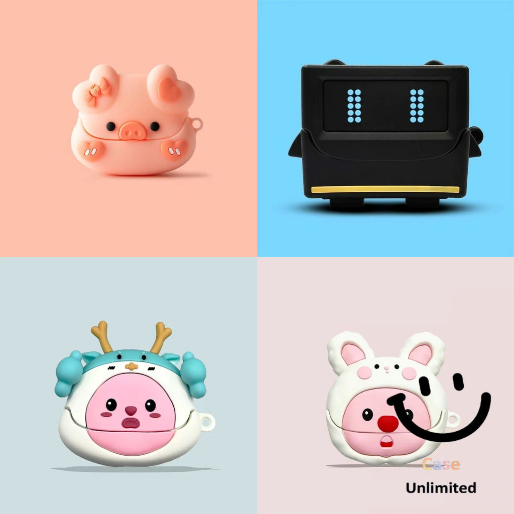 สําหรับ SoundCore K20i เคส Case เคสหูฟัง Cute Miracle Man Piglet Rabbit รูปแบบ