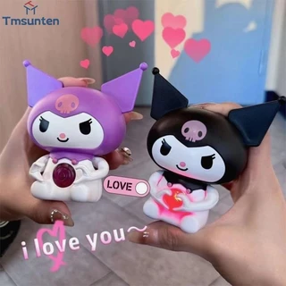 🛒ตุ๊กตาพูดได้ ซินามอโรล มีไฟเรืองแสง พวงกุญแจพูดได้จี้ตุ๊กตาการ์ตูน A doll that expresses love ของขวัญ Tmsunten