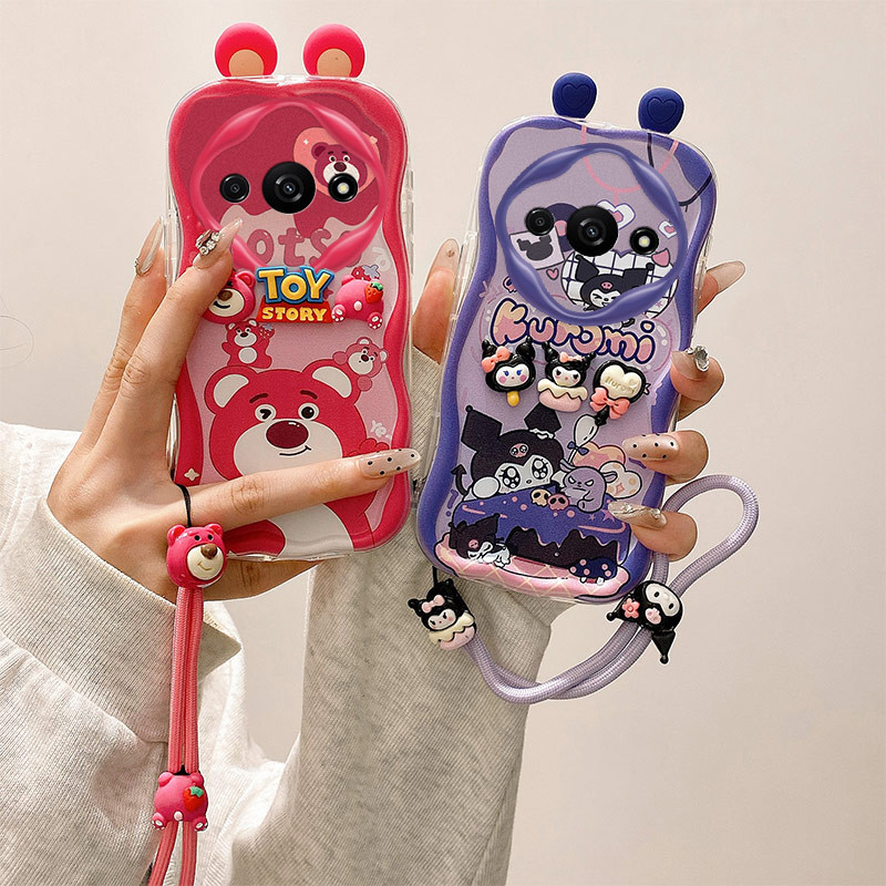 เคส REDMI A3 พร้อมหูการ์ตูน TPU เคสโทรศัพท์ซิลิโคนอ่อนนุ่ม
