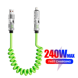 Elough 240W Super Fast Charging 4 in 1 ฤดูใบไม้ผลิ USB/Type …