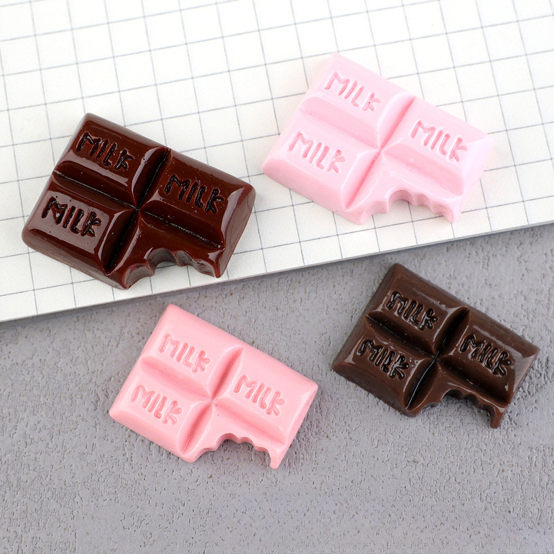 เสน่ห์เรซิ่นช็อกโกแลตนม 10 ชิ้นสําหรับ ทําเอง (9-335)
