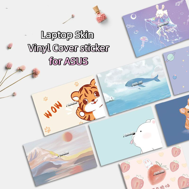 แล็ปท็อปผิวรูปลอกโน้ตบุ๊คไวนิลสําหรับ Asus Vivobook 15 K513E M513U X513 X515 S533 A513E S530U S5600 