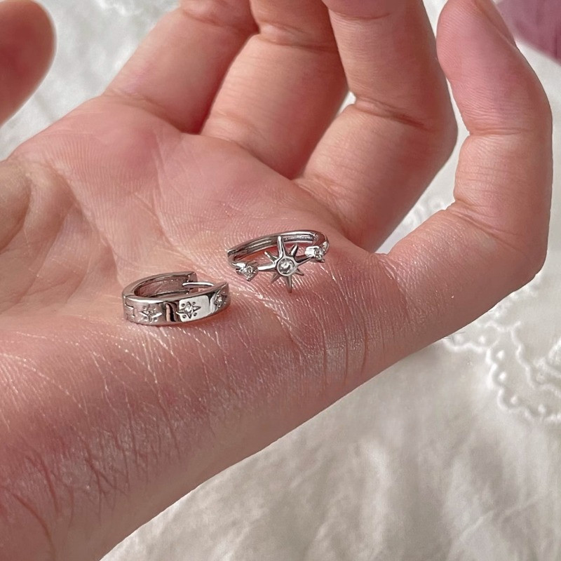 แฟชั่น STAR Ear Stud ต่างหูเจาะเครื่องประดับอุปกรณ์เสริม