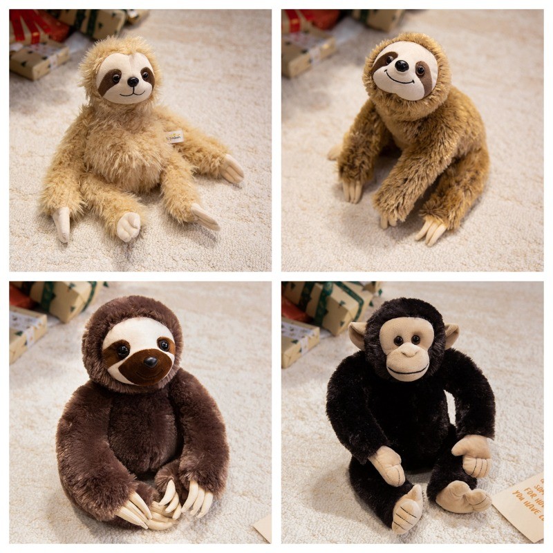 จําลอง Orangutan Sloth ของเล่นตุ๊กตาน่ารักน่าเกลียดน่ารัก Wombat Soothing ตุ๊กตา Ragdoll หมอนเตียงนอ