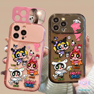 🎀จัดส่งในพื้นที่🎀 เคสกระจกแต่งหน้าตัวการ์ตูน ตำรวจหญิง น่ารักและสวยงาม สําหรับIPhone16 15 14 13 7 8plus Pro Promax XR XS