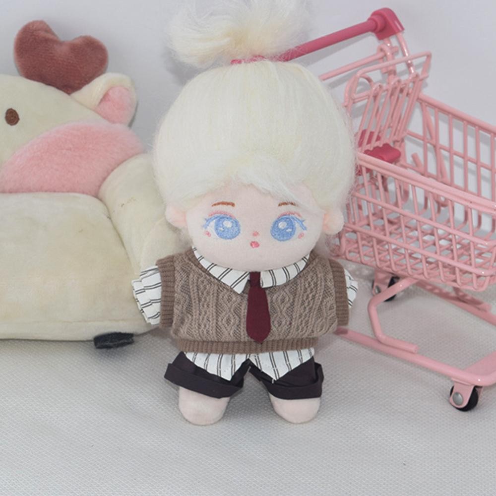 FEELFLY Miniature เสื้อกั๊กเสื้อสูทสําหรับ 10 ซม.ผ้าฝ้ายตุ๊กตาน่ารัก DIY ตุ๊กตาเสื้อผ้าแฟชั่นอุปกรณ์เสริมน่ารักชุดของขวัญสําหรับสาวเพื่อน E2I3 - รูปที่ 3