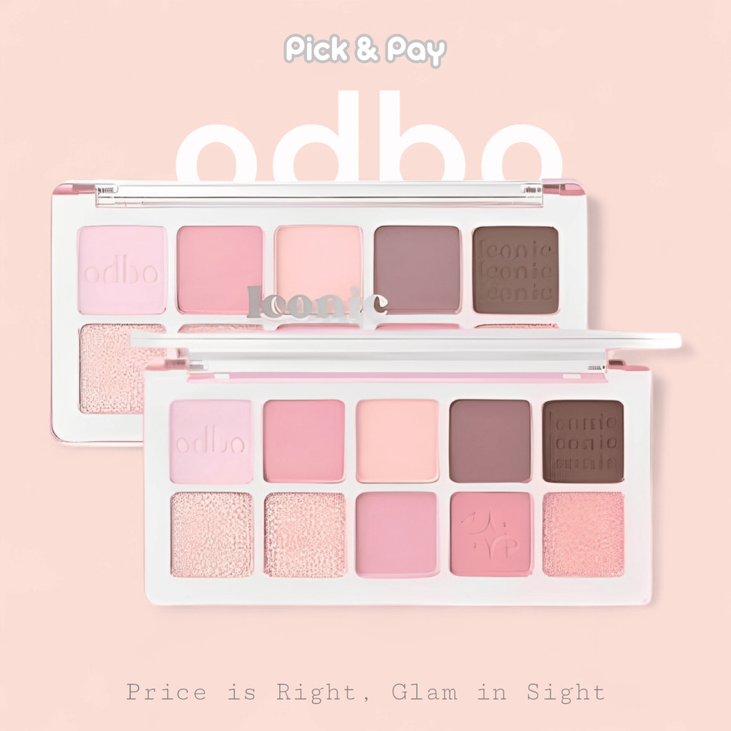 odbo Iconic Eyeshadow Palette พาเลท อายแชโดว์ 10 เฉดสี เนื้อแมทท์ และชิมเมอร์ (OD2029)
