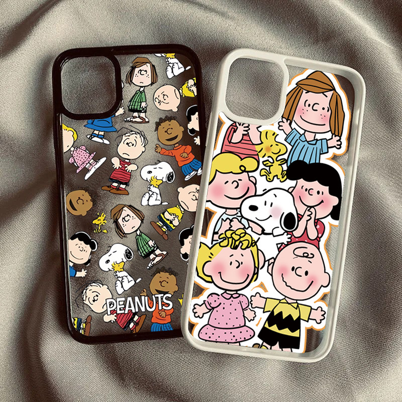 ปลอกสําหรับiPhone 16 15 14 13 12 11 Pro Max 16eสําหรับiPhone XS Max X XR 8 7 Plus SE2020 2022 น่ารักSnoopyการ์ตูนสุนัขซิลิโคนใสกันกระแทก