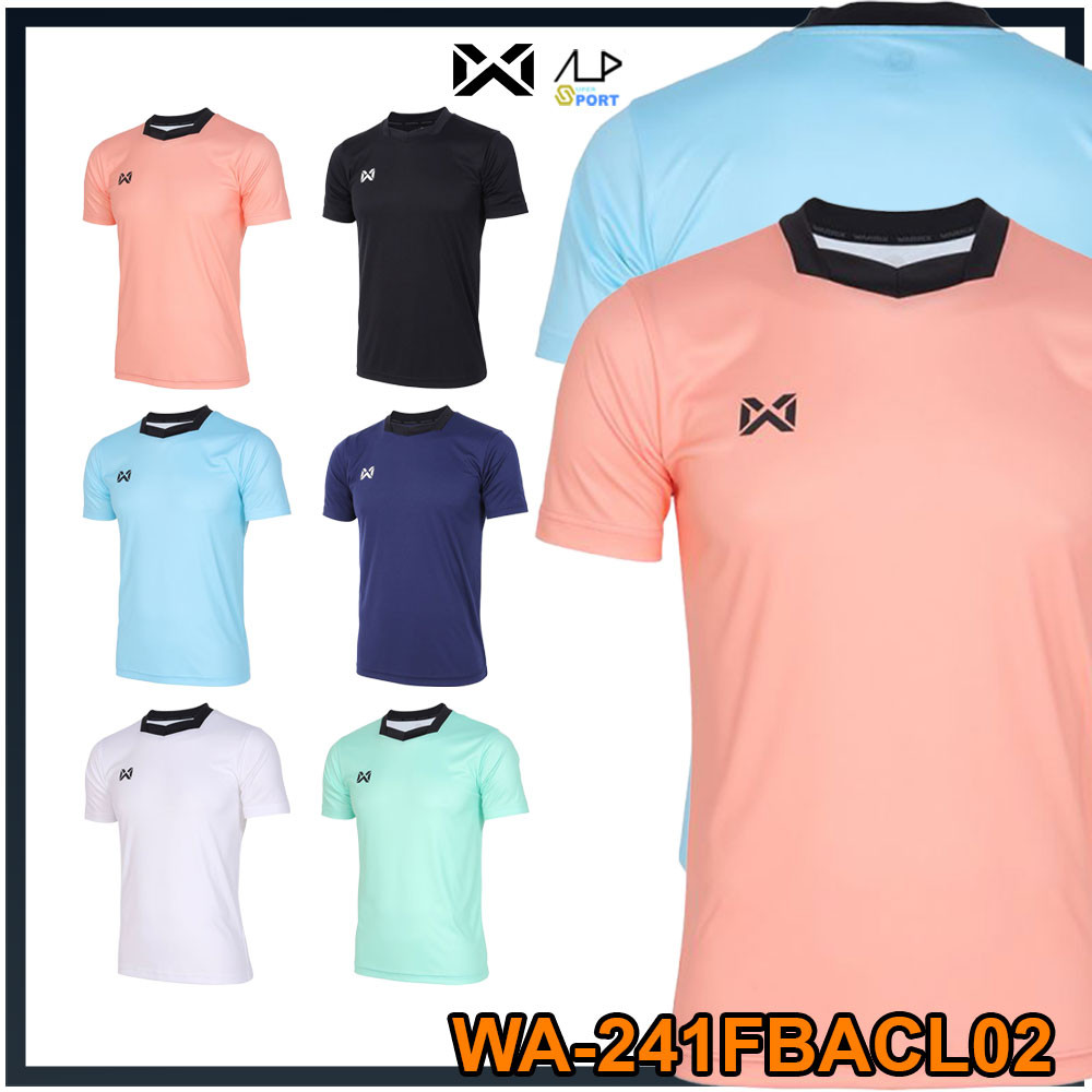 💥ลดโหดเหมือนโกรธใคร!💥เสื้อกีฬา WARRIX คอกลม คอเหลี่ยม ผ้าไมโครเรียบ แขนสั้น WA-241FBACL02 แท้ 100