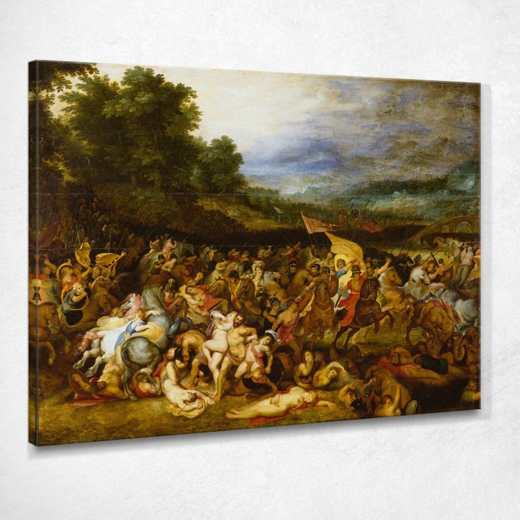 Amazon Battle Peter Paul Rubens, ppr24 ภาพพิมพ์บนผ้าใบแคนวาส