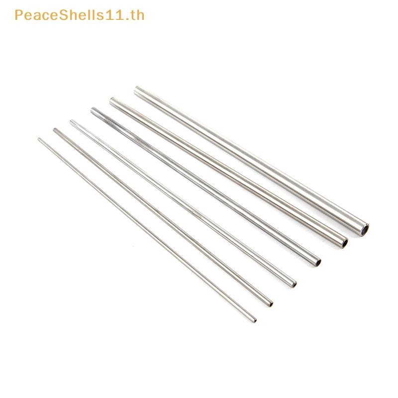 PeaceShells Silver Round 304 สแตนเลส Capillary Tube ท่อ 250 มม. หลอดวงกลมกลวง TH