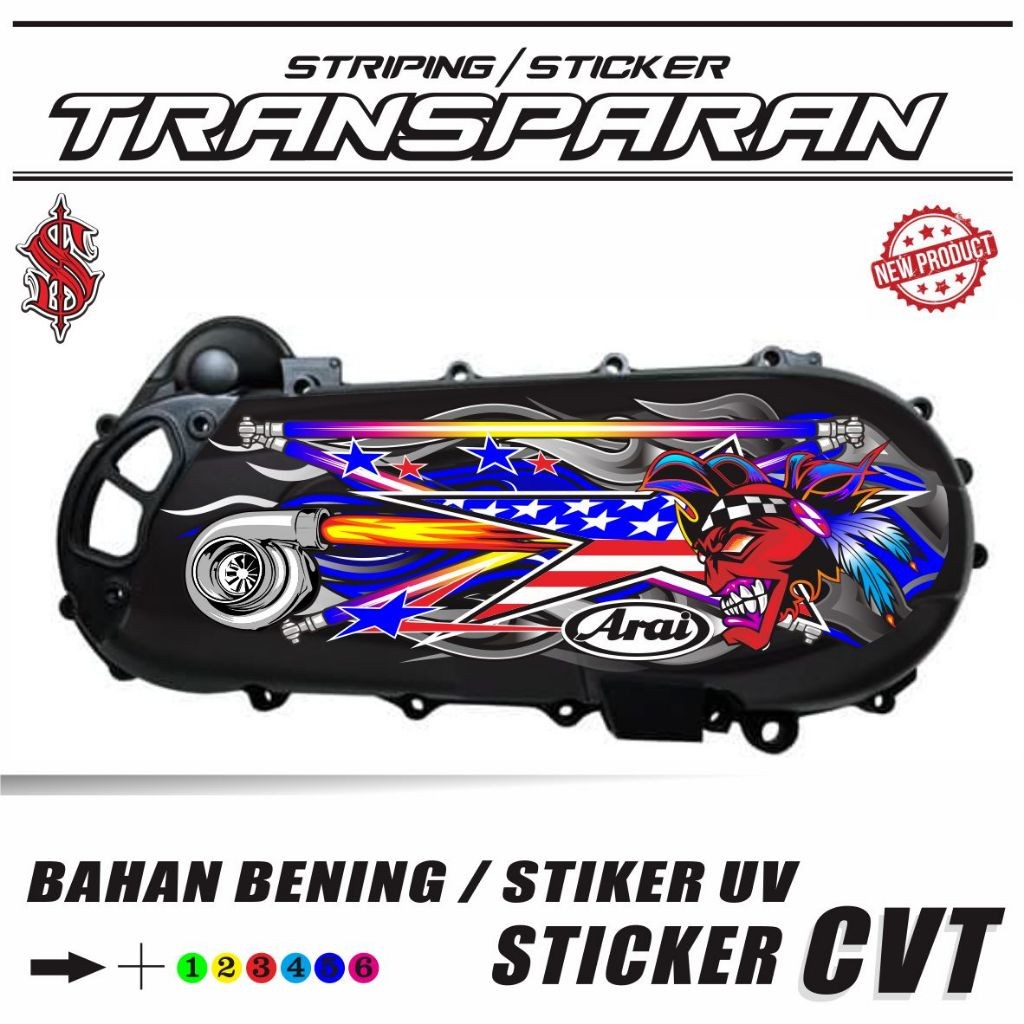 สติ๊กเกอร์ออปติคอลบล็อก CVT COOL CVT STRIPING สติ๊กเกอร์ตัวแปร