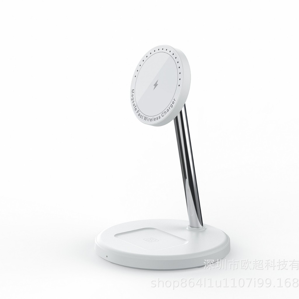 ผู้ผลิตเครื่องชาร์จไร้สายแม่เหล็กสองในหนึ่งเดียว 15W Fast Charge Bracket หูฟังการชาร์จโทรศัพท์มือถือ